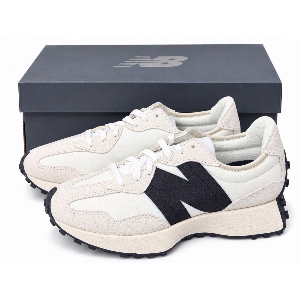New Balance 327 Sea Salt White Black WS327FE Women's Size 7 Sneakers